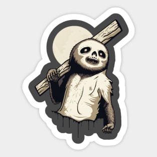 Zombie Sloth Sticker